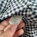 J.Crew Thomas Mason Shirt Womens 2 Black White Gingham Tuxedo Check Button Up Photo 5
