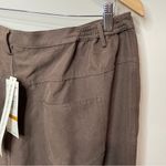 Alfred Dunner NWT  Brown Faux Suede Slimming Tummy Control Pant, 16W Photo 4