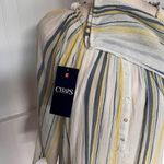 CHAPS 3/4 Sleeve Yellow Lulu Stripe Top Photo 1