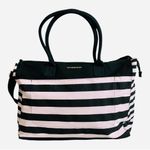 Victoria's Secret Victoria’s Secret Duffle Bag Pink Black Stripe Travel Dance weekender Overnight Photo 1