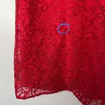 Gunne Sax Jessica McClintock Vintage Red Lace Sleeveless Formal Long Dress 7/8 Photo 14