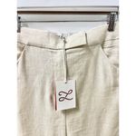 L'Academie NWT Orsina Linen High Waisted Slit Maxi Skirt Natural Women's Size S Photo 2