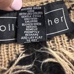 Polly & Esther  Black and Tan Leopard V-Neck Crop Sweater Photo 5