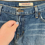 Abercrombie & Fitch  Vintage Denim Skirt Straight Blast Wash Blue Size‎ 8 Photo 2