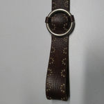 Aeropostale  Vntg Leather Brown Embroidered Boho Women's Belt Size L Photo 2