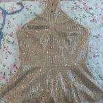 Grace Karin Gold Sequin Halter Top Photo 1
