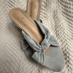 Lulus  Jenissa  Blue Suede Knotted Block Sandals 9 women Photo 6