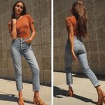 AGOLDE Riley High Rise Straight Crop in Emulsion, Size 23, NWT Photo 3