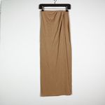 NEW The Andamane Gabrielle Jersey Maxi Wrap Side Slit Pencil Skirt Blush 38 Photo 0