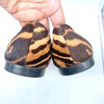 Prada  Black Brown Leopard print calf hair Pointed toe ballet flats EU 37.5 Photo 8