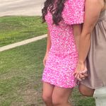 One Shoulder Pink Sequin Dress Size M Photo 2