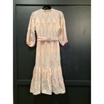Cleobella  100% cotton Sardinia Salmon Tie Waist Boho Midi Dress XS Photo 2