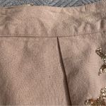 Anthropologie Leifnotes Tan Sequin Bird Skirt Sz 12 | Boho Holiday Mini Photo 7