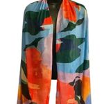 Women Multicolor Fashion Sheer Accent Scarf Red Photo 0