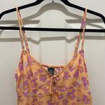 Wild Fable  Orange & Purple Daisy Floral Print Spaghetti Strap Mini Dress Photo 2