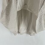 Sophie Rue Cream Lightweight Textured Puff Sleeve Peasant Mini Dress Size L Photo 4