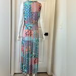 TINTA Colorful Patchwork Maxi Dress Blue Size M Photo 3