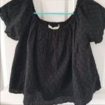 ZARA ✨  TRF Black Eyelet Off the Shoulder Top✨ Photo 2