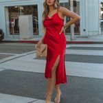 VICI  | Turn Of Events Satin Midi Slip Dress Photo 2