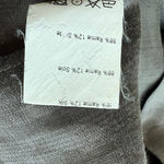 Piazza Sempione  Italy Gray Ramie Silk Ruffle Bow Blouse Size 42.‎ Large. Photo 6