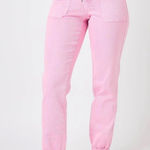 Judy Blue  High Waist Garment Dyed Pink Jogger Jeans Women's size 13/31 Photo 0