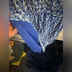 Maeve  Anthropologie blue and white small dress with pockets Photo 3