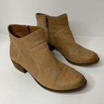 Lucky Brand Brolley brown leather zip low heel ankle boots size 7 Photo 1