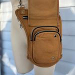 Highway Leather Moto Crossbody Concealed Carry Thigh Bag Tan Photo 3