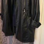 Bagatelle Black Trench Coat FAUX Photo 14