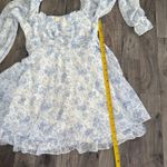 Princess Polly Coquette cottagecore flowy floral long sleeve chiffon babydoll dress Photo 4