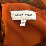 Gibson Latimer Gibson Latimer Floral Print Long Sleeve Midi Dress Brown Orange Size Unknown Photo 4