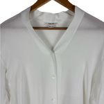 Helmut Lang P / XS Mist Oversized Viscose Button Down Optic White Professional Photo 2