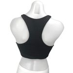 Quince  Black Sleeveless Racerback Cami Yoga Gym Sports Bra Crop Tank Top Size M Photo 1