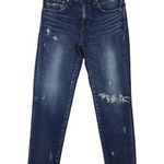 MOUSSY Jeans Distressed Skinny Raw Hem Size 25 Blue Photo 0