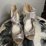 Touch Ups  Gold Lace Sandal Heels Photo 2