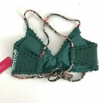 Xhilaration Womens Bikini Top Crochet Crossover Straps Cups Green Size S Photo 1