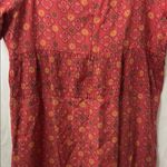 Vans  off the wall Red Floral Dress with Brown Accents Photo 6