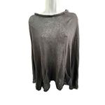 DiscardoCults Dark Gray Poncho Style Hem Short Sleeve Oversized Top Size 1 Photo 2