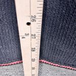 Vintage Embroidered Sweater S 3D Roses Feminine Romantic Beaded Oversized Black Photo 3