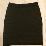 Banana Republic  Striped Olive Green Black Skirt Photo 0
