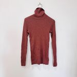 Peruvian Connection  Women's Ribbed Turtleneck in rust brown NWT Photo 2