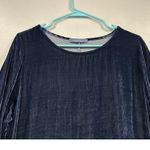 Cut Loose Blue Velvet Dress Tunic Short Sleeve Medium M Photo 1