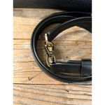 Michael Kors  Mercer Black Pebbled Leather Belted Satchel Handbag Crossbody Lux Photo 2