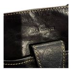 Jack Georges Genuine Black Leather Crossbody Handbag Photo 6