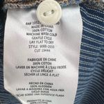 Current/Elliott Denim Stripe Pintuck Pleat Size 0 Photo 7