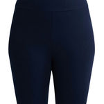 Terra & Sky  Biker Shorts Size 4X 28W-30W Polyester Spandex Navy Blue Womens NWOT Photo 0