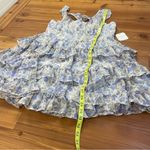 Altar'd State Sydney Mini Tiered Ruffle Fit & Flare Dress Flutter Sleeve XL FLAW Photo 9