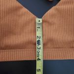 Terea by Andrea Pitter Terra Cotta Ribbed Knit Tie Photo 8