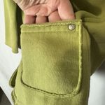 Neon Buddha Large Green Blazer Jacket Stretch Knit Lagenlook Artsy Funky Photo 3