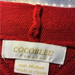 Coldwater Creek Cocobleu Vibrant Red Cardigan women’s medium NWT Photo 3